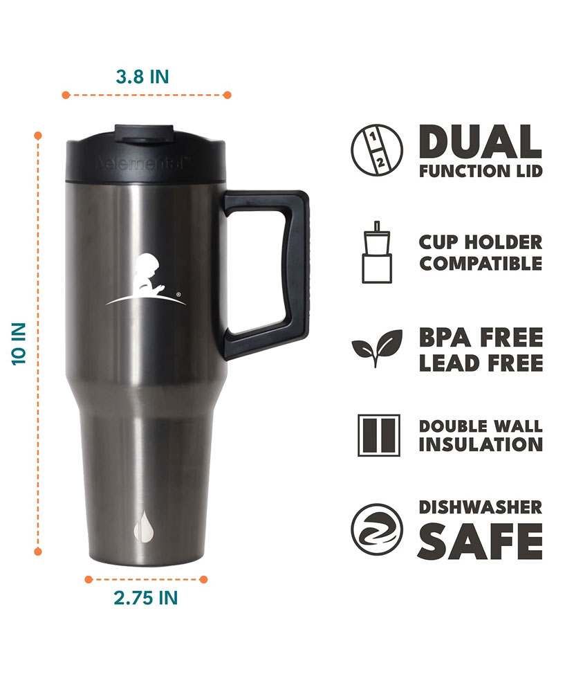 Primary image St. Jude Elemental Dark Metal Tumbler - 32 oz